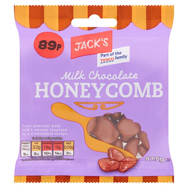 Jack's Milk Chocolate Honeycomb 87.5g