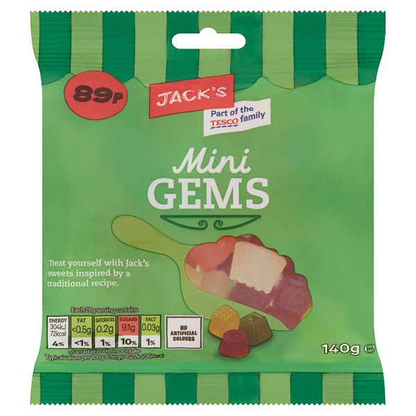 Jack's Mini Gems 140g