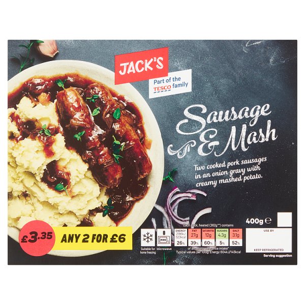 Jack's Sausage & Mash 400g