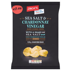 Jack's Sea Salt & Chardonnay Vinegar Hand Cooked Crisps 120g