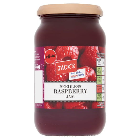 Jack's Seedless Raspberry Jam 454g