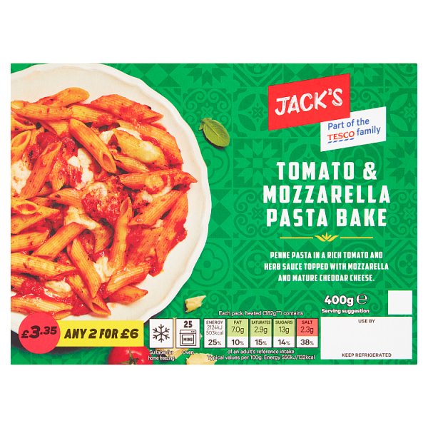 Jack's Tomato & Mozzarella Pasta Bake 400g