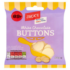 Jack's White Chocolate Buttons 80g