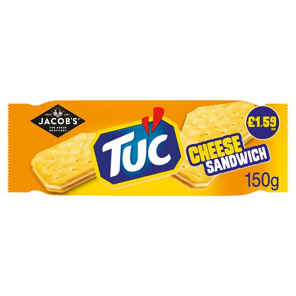 Jacob's TUC Cheese Sandwich Crackers 150g £1.59 PMP