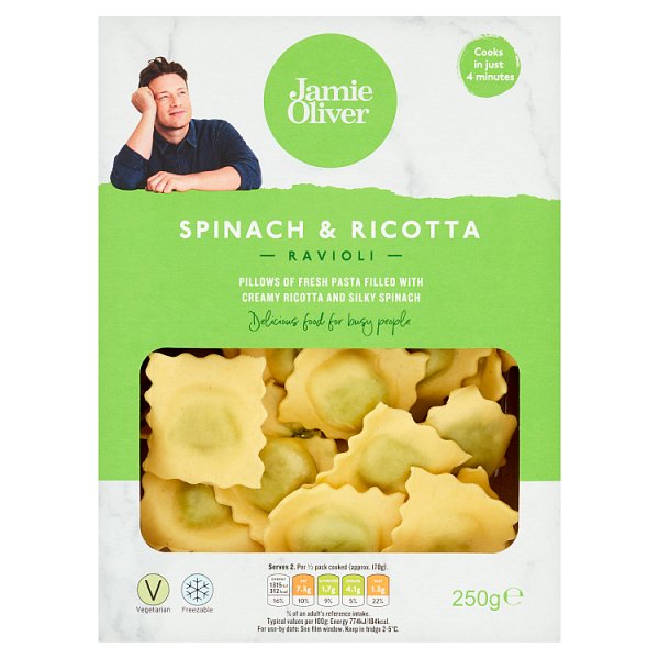 Jamie Oliver Spinach & Ricotta Ravioli 250g