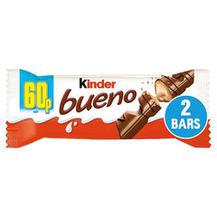 Kinder Bueno Chocolate Milk Chocolate and Hazelnuts PMP 43g