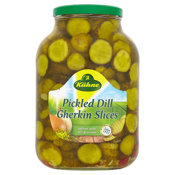 Kühne Pickled Dill Gherkin Slices 2450g