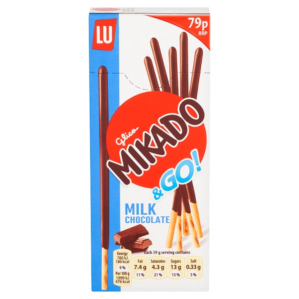 LU Mikado & Go Milk Chocolate 39g