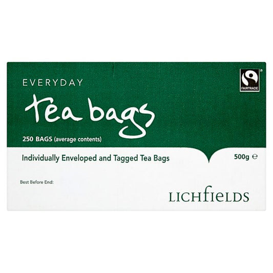 Lichfields Fairtrade Everyday 250 Tea Bags 500g