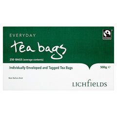 Lichfields Fairtrade Everyday 250 Tea Bags 500g