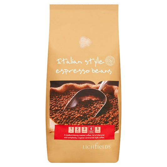 Lichfields Italian Style Espresso Beans 1kg