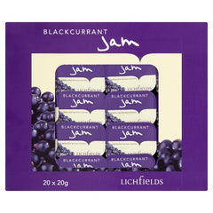 Lichfields Preserves Blackcurrant Jam 5 x 20 x 20g