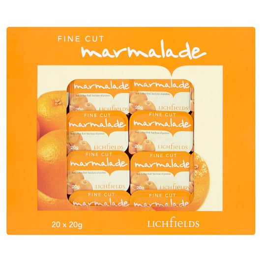 Lichfields Preserves Fine Cut Marmalade 5 x 20 x 20g