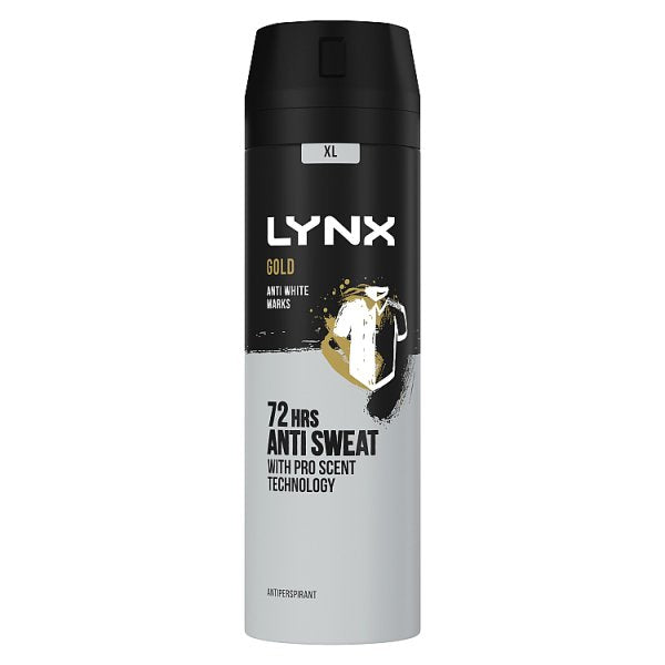 Lynx Anti-perspirant Deodorant Spray XL Gold Anti White Marks 200 ml