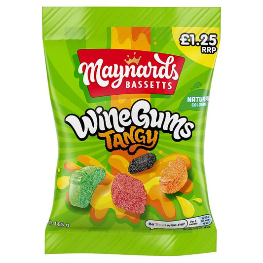 Maynards Bassetts Wine Gums Tangy 165g