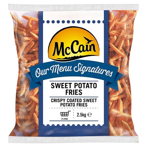 McCain Menu Signatures Sweet Potato Fries 2.5kg