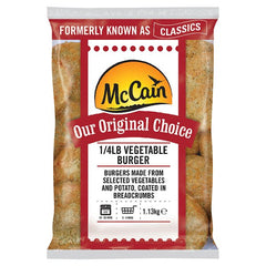 McCain Original Choice 1/4lb Vegetable Burger 1.13kg