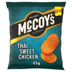 McCoy's Ridge Cut Thai Sweet Chicken Flavour Potato Crisps 65g