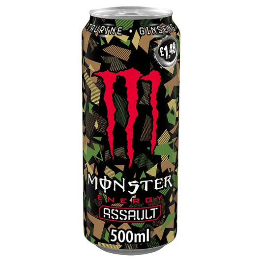 Monster Energy Drink Assault 500ml PM £1.49