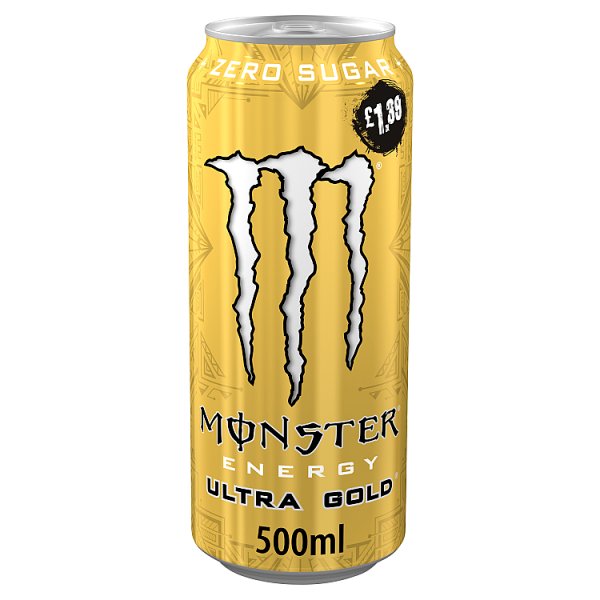 Monster Energy Drink Ultra Gold 12 x 500ml PM £1.39