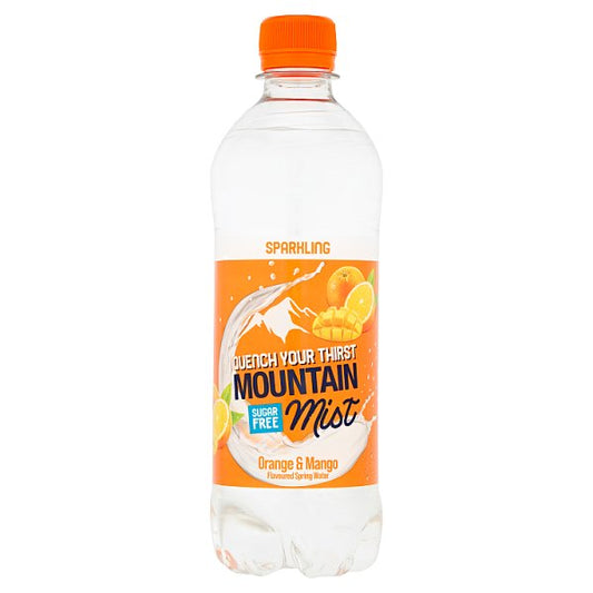 Mountain Mist Orange & Mango Flavoured Sparkling Spring Water 500ml