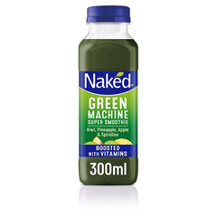 Naked Green Machine Super Smoothie Kiwi, Pineapple, Apple & Spirulina 300ml