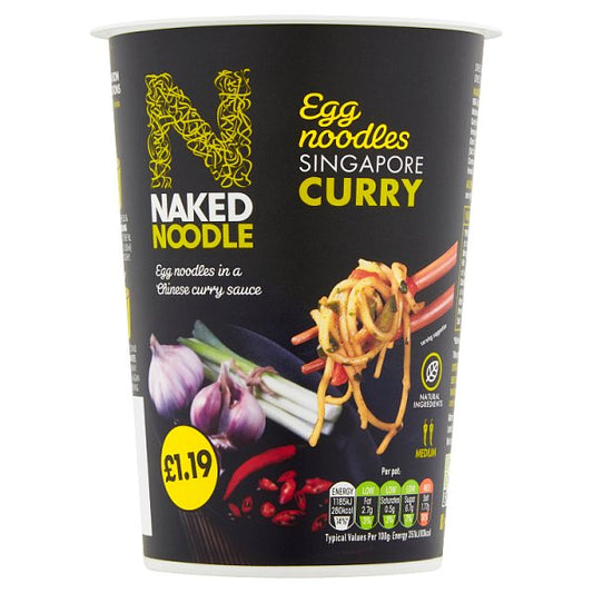 Naked Noodle Egg Noodles Singapore Curry 78g