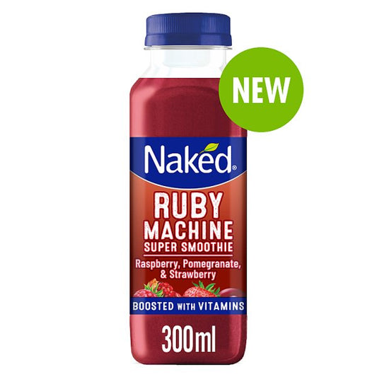 Naked Ruby Machine Super Smoothie Raspberry, Pomegranate, & Strawberry 300ml