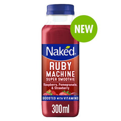 Naked Ruby Machine Super Smoothie Raspberry, Pomegranate, & Strawberry 300ml