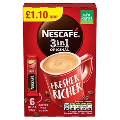 Nescafé 3in1 Original Coffee Milk Sugar (102g)