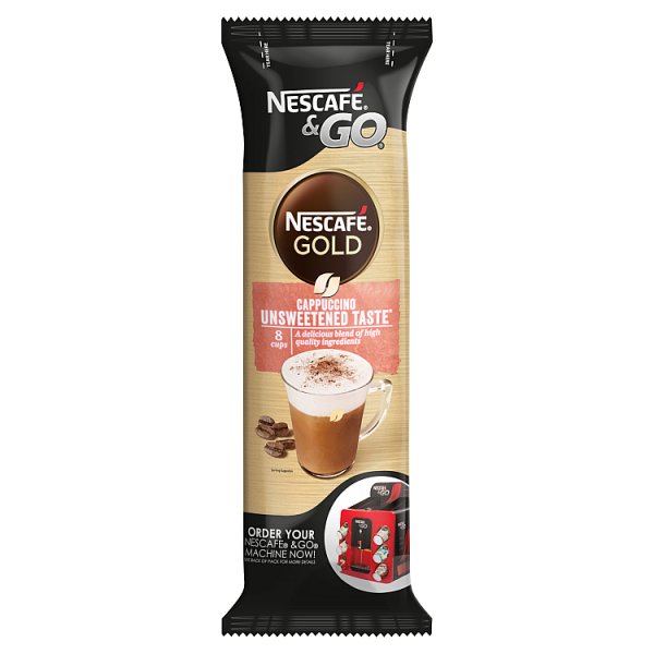 Nescafé & Go Gold Cappuccino Unsweetened Taste 8 x 17.5g