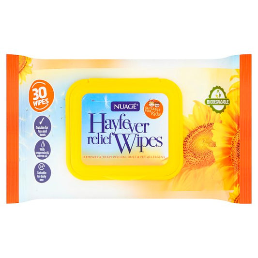 Nuagé Hayfever Relief 30 Wipes