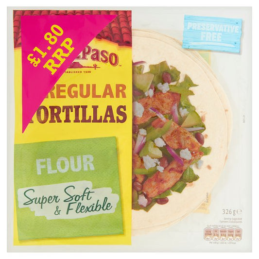 Old El Paso Regular Tortillas 326g