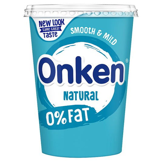 Onken 0% Fat Free Natural Yogurt 450g