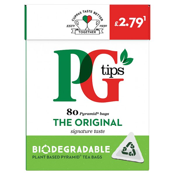 PG Tips The Original 80 Pyramid Bags 232g