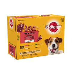 Pedigree Adult Wet Dog Food Pouches Mixed in Jelly 100g