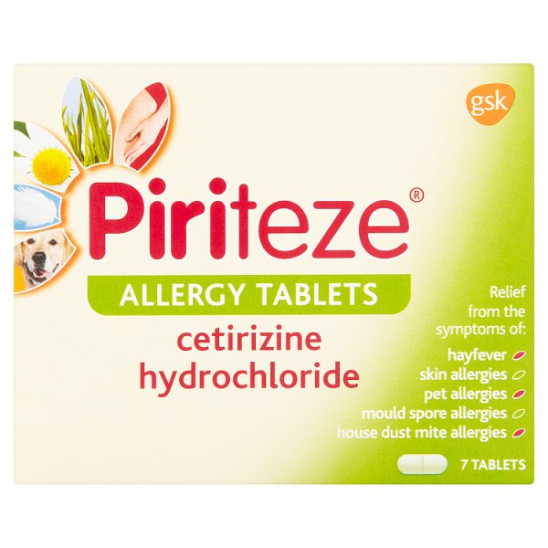 Piriteze Hayfever & Allergy Tablets (7s)