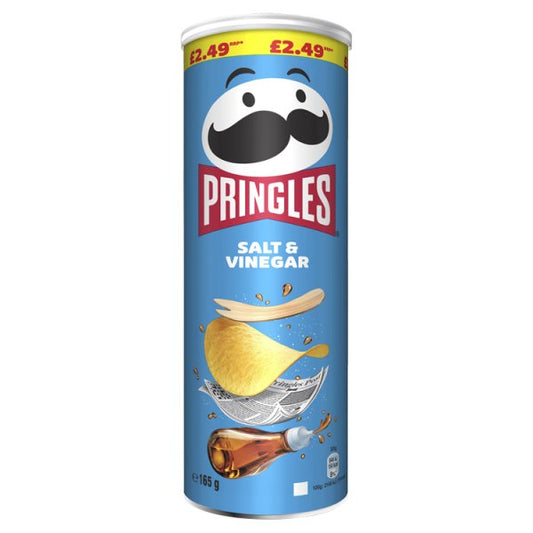 Pringles Salt & Vinegar Crisps 165g