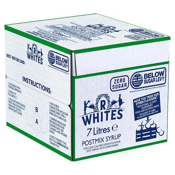 R.White's Postmix Syrup 7 Litres