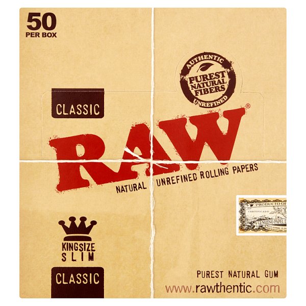 RAW Classic King Size Slim Rolling Papers