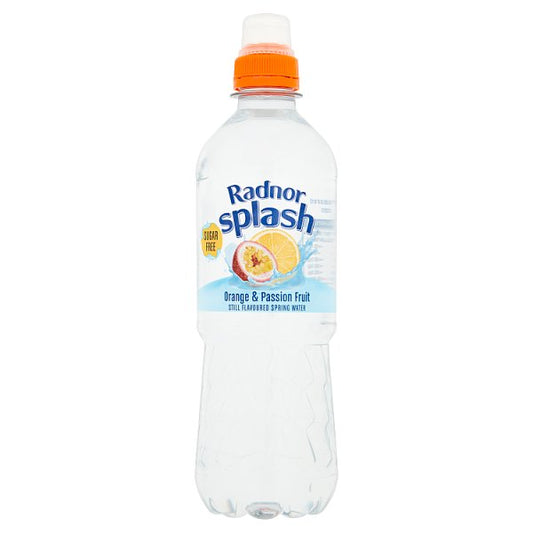 Radnor Splash Orange & Passion Fruit Sugar Free Flavoured Water 500ml