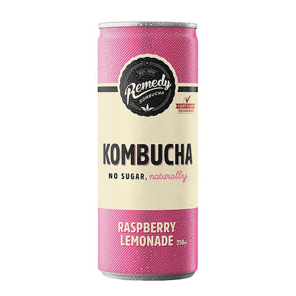 Remedy Kombucha Raspberry Lemonade 250ml