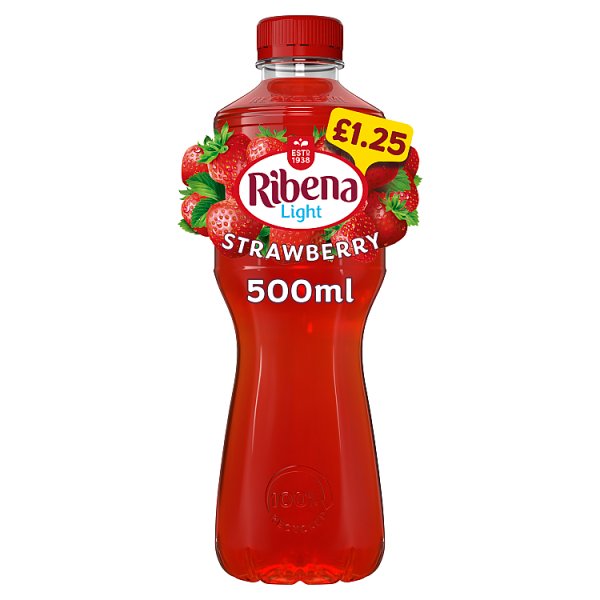 Ribena Strawberry Juice Drink No Added Sugar 500ml PMP £1.25