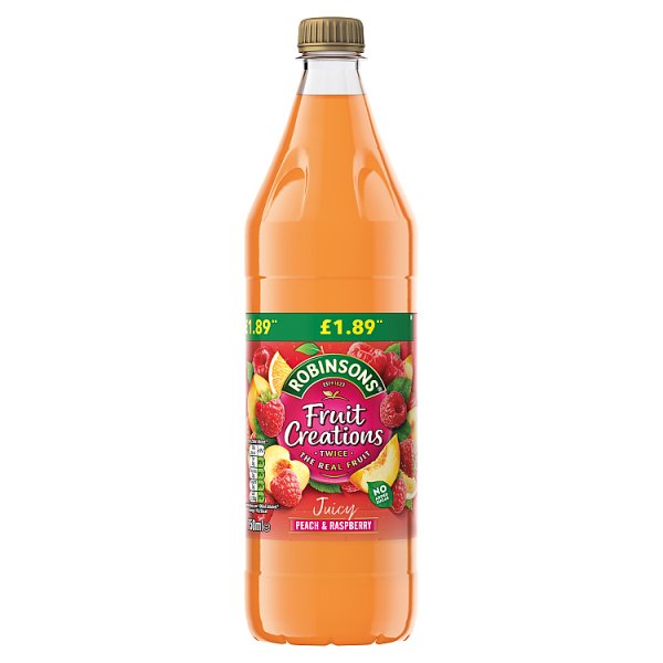 Robinsons Fruit Creations Juicy Peach & Raspberry 750ml