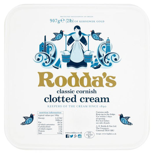 Rodda's Classic Cornish Clotted Cream 907g