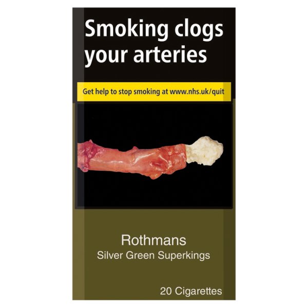 Rothmans Silver Green Superkings 20 Cigarettes