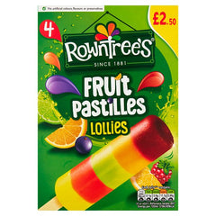 Rowntree's Fruit Pastilles Lollies 4 x 65ml