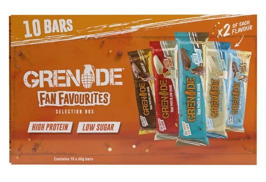 Grenade Fan Favourites Selection Box Protein Bars 10 X 60G