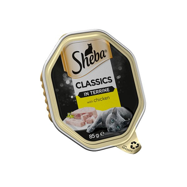 Sheba Classics Wet Cat Food Tray Chicken in Terrine 85g