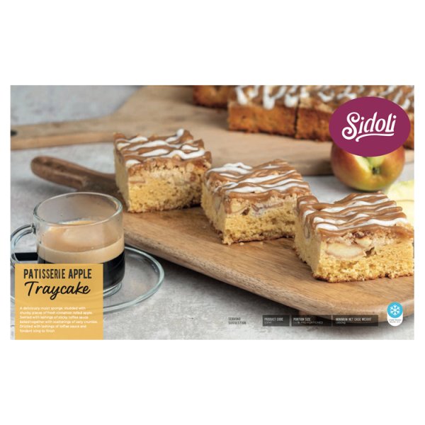 Sidoli Patisserie Apple Traycake 1.950kg